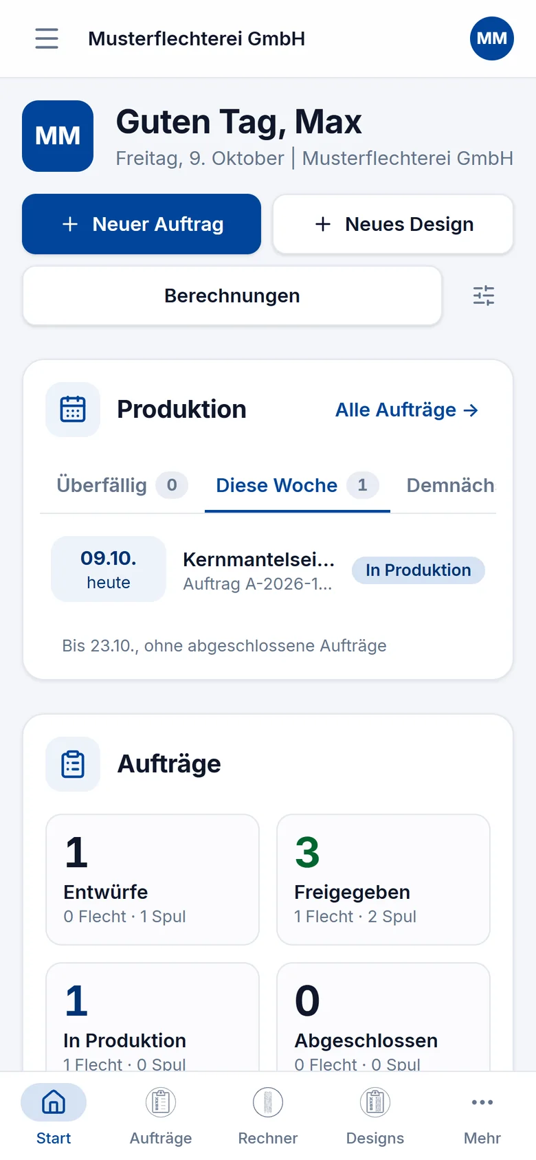 Herzog CAB Web auf dem Smartphone